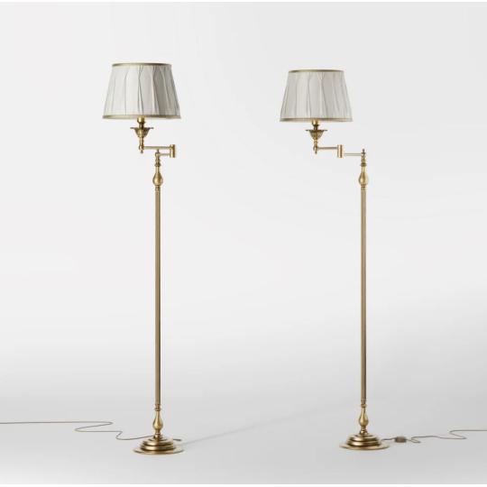 klasszikus elegans arany allolampa forgathato mediterran rusztikus polgari bronz rez olvasolampa nappali vintage luxus villa kastely vilagitas padlo lampa lameridiana lampak.jpg